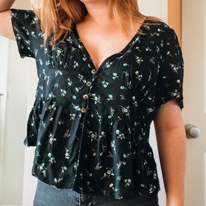 NWT Wild Fable XXL floral loose top